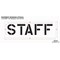 Rae Pavement Stencil, Message, Staff, 12 in Character Height, Highway Gothic Font, Polyethylene, Clear STL-116-71213 - alternate 2