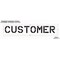 Rae Pavement Stencil, Message, Customer, 12 in Character Height, Highway Gothic Font, Polyethylene STL-116-71214 - alternate 2