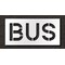 Rae Pavement Stencil, Message, Bus, 12 in Character Height, Highway Gothic Font, Polyethylene, Clear STL-116-71215 - alternate 1