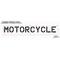 Rae Pavement Stencil, Message, Motorcycle, 12 in Character Height, Highway Gothic Font, Polyethylene STL-116-71216 - alternate 2