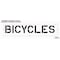 Rae Pavement Stencil, Message, Bicycles, 12 in Character Height, Highway Gothic Font, Polyethylene STL-116-71218 - alternate 2