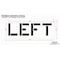 Rae Pavement Stencil, Message, Left, 12 in Character Height, Highway Gothic Font, Polyethylene, Clear STL-116-71220 - alternate 2