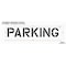 Rae Pavement Stencil, Message, Parking, 12 in Character Height, Highway Gothic Font, Clear, 1 Pieces STL-116-71222 - alternate 2