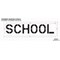 Rae Pavement Stencil, Message, School, 12 in Character Height, Highway Gothic Font, Polyethylene, Clear STL-116-71223 - alternate 2