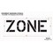 Rae Pavement Stencil, Message, Zone, 12 in Character Height, Highway Gothic Font, Polyethylene, Clear STL-116-71224 - alternate 2