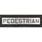 Rae Pavement Stencil, Message, Pedestrian, 12 in Character Height, Highway Gothic Font, Polyethylene STL-116-71225 - alternate 1