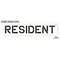 Rae Pavement Stencil, Message, Resident, 12 in Character Height, Highway Gothic Font, Polyethylene STL-116-71230 - alternate 2