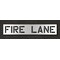 Rae Pavement Stencil, Message, Fire Lane, 12 in Character Height, Highway Gothic Font, Polyethylene STL-116-71231 - alternate 1
