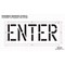 Rae Pavement Stencil, Message, Enter, 18 in Character Height, Highway Gothic Font, Polyethylene, Clear STL-116-71804 - alternate 2
