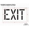Rae Pavement Stencil, Message, Exit, 18 in Character Height, Highway Gothic Font, Polyethylene, Clear STL-116-71805 - alternate 2