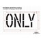 Rae Pavement Stencil, Message, Only, 18 in Character Height, Highway Gothic Font, Polyethylene, Clear STL-116-71806 - alternate 2