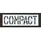 Rae Pavement Stencil, Message, Compact, 18 in Character Height, Highway Gothic Font, Polyethylene STL-116-71811 - alternate 1