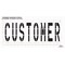 Rae Pavement Stencil, Message, Customer, 48 in Character Height, Highway Gothic Font, Polyethylene STL-116-74814 - alternate 2