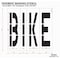 Rae Pavement Stencil, Message, Bike, 48 in Character Height, Highway Gothic Font, Polyethylene, Clear STL-116-74817 - alternate 2