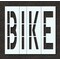 Rae Pavement Stencil, Message, Bike, 48 in Character Height, Highway Gothic Font, Polyethylene, Clear STL-116-74817 - alternate 1