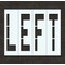 Rae Pavement Stencil, Message, Left, 48 in Character Height, Highway Gothic Font, Polyethylene, Clear STL-116-74820 - alternate 1