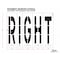 Rae Pavement Stencil, Message, Right, 48 in Character Height, Highway Gothic Font, Polyethylene, Clear STL-116-74821 - alternate 2
