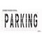 Rae Pavement Stencil, Message, Parking, 48 in Character Height, Highway Gothic Font, Polyethylene STL-116-74822 - alternate 2