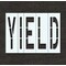 Rae Pavement Stencil, Message, Yield, 48 in Character Height, Highway Gothic Font, Polyethylene, Clear STL-116-74826 - alternate 1