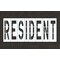 Rae Pavement Stencil, Message, Resident, 48 in Character Height, Highway Gothic Font, Polyethylene STL-116-74830 - alternate 1