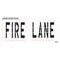 Rae Pavement Stencil, Message, Fire Lane, 48 in Character Height, Highway Gothic Font, Polyethylene STL-116-74831 - alternate 2