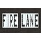 Rae Pavement Stencil, Message, Fire Lane, 48 in Character Height, Highway Gothic Font, Polyethylene STL-116-74831 - alternate 1