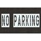 Rae Pavement Stencil, Message, No Parking, 48 in Character Height, Highway Gothic Font, Polyethylene STL-116-74832 - alternate 1