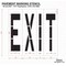 Rae Pavement Stencil, Message, Exit, 48 in Character Height, Highway Gothic Font, Polyethylene, Clear STL-116-74805 - alternate 2