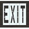 Rae Pavement Stencil, Message, Exit, 48 in Character Height, Highway Gothic Font, Polyethylene, Clear STL-116-74805 - alternate 1