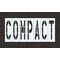 Rae Pavement Stencil, Message, Compact, 48 in Character Height, Highway Gothic Font, Polyethylene STL-116-74811 - alternate 1