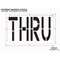 Rae Pavement Stencil, Message, Thru, 24 in Character Height, Highway Gothic Font, Polyethylene, Clear STL-116-72408 - alternate 2