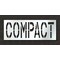Rae Pavement Stencil, Message, Compact, 24 in Character Height, Highway Gothic Font, Polyethylene STL-116-72411 - alternate 1