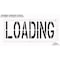 Rae Pavement Stencil, Message, Loading, 24 in Character Height, Highway Gothic Font, Polyethylene STL-116-72412 - alternate 2
