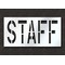 Rae Pavement Stencil, Message, Staff, 24 in Character Height, Highway Gothic Font, Polyethylene, Clear STL-116-72413 - alternate 1