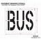 Rae Pavement Stencil, Message, Bus, 24 in Character Height, Highway Gothic Font, Polyethylene, Clear STL-116-72415 - alternate 2