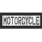 Rae Pavement Stencil, Message, Motorcycle, 24 in Character Height, Highway Gothic Font, Polyethylene STL-116-72416 - alternate 1