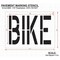 Rae Pavement Stencil, Message, Bike, 24 in Character Height, Highway Gothic Font, Polyethylene, Clear STL-116-72417 - alternate 2
