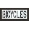 Rae Pavement Stencil, Message, Bicycles, 24 in Character Height, Highway Gothic Font, Polyethylene STL-116-72418 - alternate 1