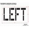Rae Pavement Stencil, Message, Left, 24 in Character Height, Highway Gothic Font, Polyethylene, Clear STL-116-72420 - alternate 2