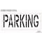 Rae Pavement Stencil, Message, Parking, 24 in Character Height, Highway Gothic Font, Polyethylene STL-116-72422 - alternate 2