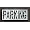 Rae Pavement Stencil, Message, Parking, 24 in Character Height, Highway Gothic Font, Polyethylene STL-116-72422 - alternate 1
