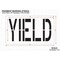 Rae Pavement Stencil, Message, Yield, 24 in Character Height, Highway Gothic Font, Polyethylene, Clear STL-116-72426 - alternate 2