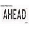 Rae Pavement Stencil, Message, Ahead, 24 in Character Height, Highway Gothic Font, Polyethylene, Clear STL-116-72428 - alternate 2