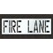 Rae Pavement Stencil, Message, Fire Lane, 24 in Character Height, Highway Gothic Font, Polyethylene STL-116-72431 - alternate 1
