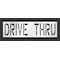 Rae Pavement Stencil, Message, Drive Thru, 24 in Character Height, Highway Gothic Font, Polyethylene STL-116-72436 - alternate 1