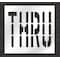 Rae Pavement Stencil, Message, Thru, 36 in Character Height, Highway Gothic Font, Polyethylene, Clear STL-116-73608 - alternate 1