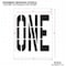 Rae Pavement Stencil, Message, One, 36 in Character Height, Highway Gothic Font, Polyethylene, Clear STL-116-73609 - alternate 2