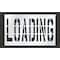Rae Pavement Stencil, Message, Loading, 36 in Character Height, Highway Gothic Font, Polyethylene STL-116-73612 - alternate 1