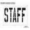 Rae Pavement Stencil, Message, Staff, 36 in Character Height, Highway Gothic Font, Polyethylene, Clear STL-116-73613 - alternate 2