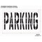 Rae Pavement Stencil, Message, Parking, 36 in Character Height, Highway Gothic Font, Polyethylene STL-116-73622 - alternate 2